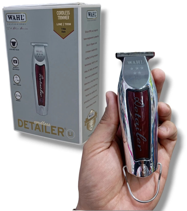 خط زن و صفر زن سر صورت وال پنج ستاره شارژی و مستقیم برق دارای تیغ T برند: وال WAHL ( قسطی )