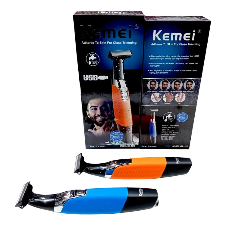 بادی گروم حرفه ای کیمی شارژی و ضداب تیغ استیل kEMEi1910 ( قسطی )