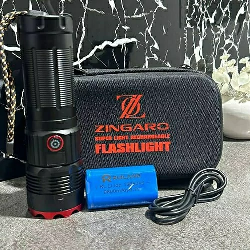 چراغ قوه پلیسی زوم دار زینگارو ZINGARO RL-221 وارداتی اورجینال