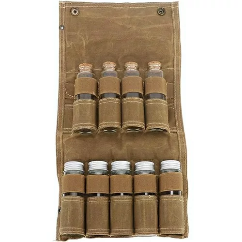 کیف جا ادویه کمپینگ با 9بطری شیشه ای