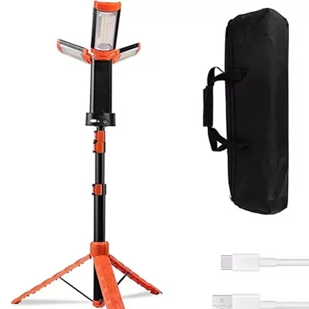 چراغ کمپینگ سه پایه دار با سه پنل 360 درجه مدل T-SUN LK-XQ-Z10 اورجینال