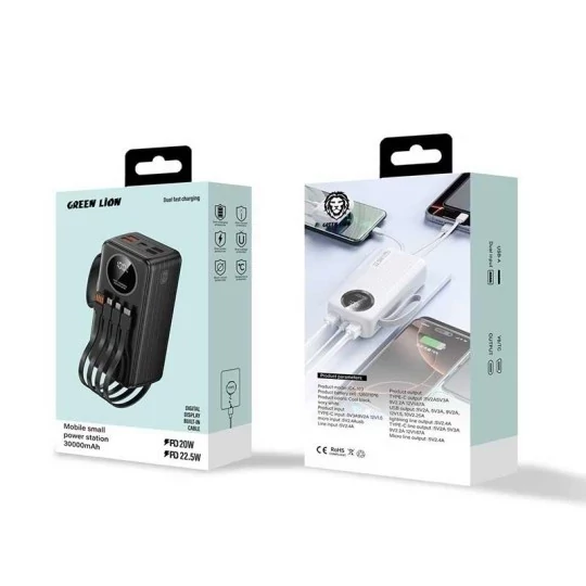 پاوربانک گرین لاین CK-103 ظرفیت 30000 میلی آمپر ساعت