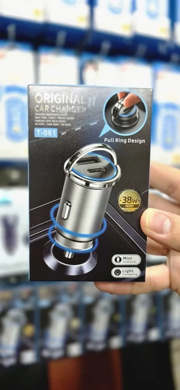 شارژر فندکی 38W دو پورت مدل T-061