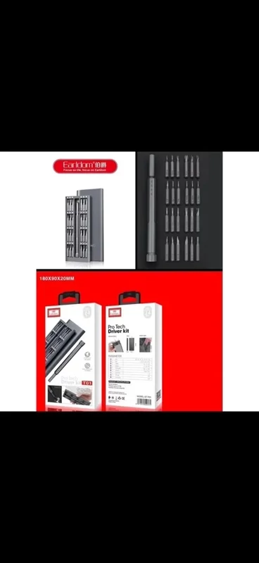 ست پیچ گوشتی فلزی ارلدام مدل ET-T01 شامل 24 عدد