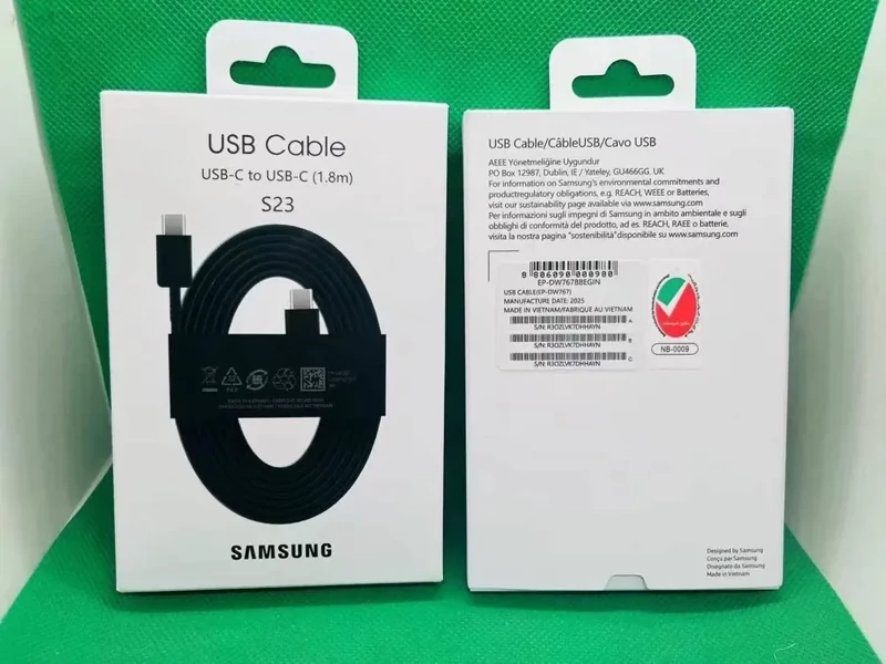 کابل شارژر 2 سر تایپ سی SAMSUNG مدل S23 اورجینال
