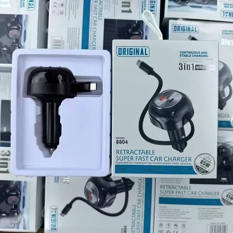 شارژر فندکی 85W دو پورت ORIGINAL مدل 8804
