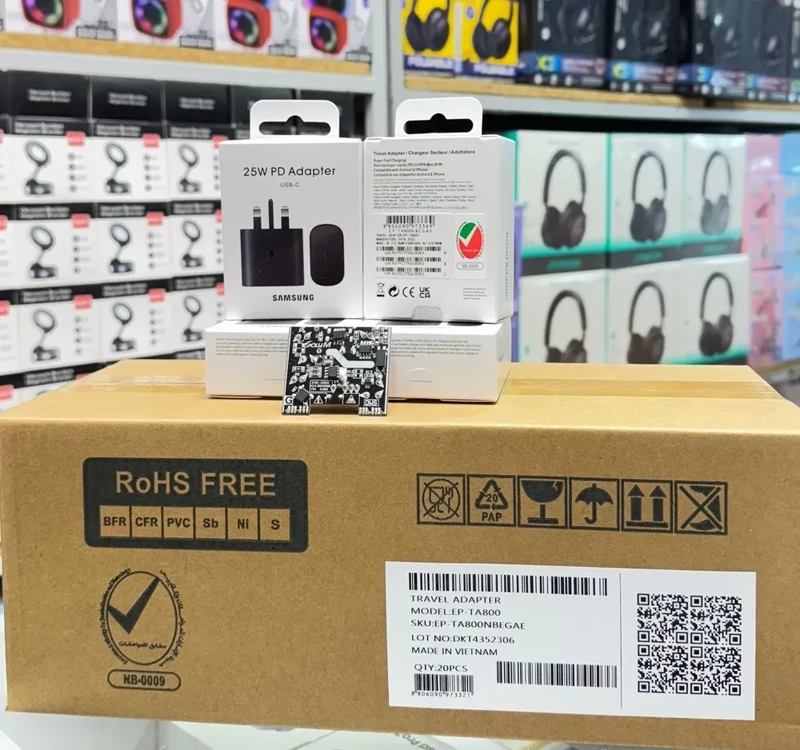 شارژر سامسونگ مدل EP-TA800 25W سه پین اصل