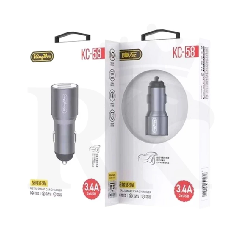 شارژر فندکی اورجینال کینگ یو مدل Kingyou-KC58 اصل)