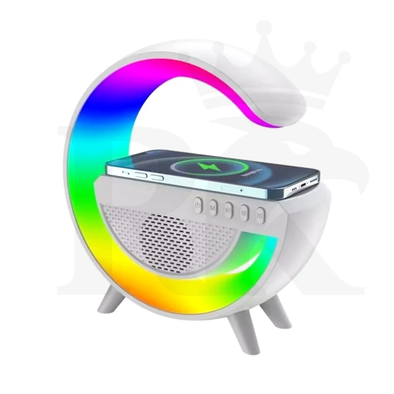 اسپیکر بلوتوثی قابل حمل G500 با شارژر وایرلس و LED(اصل)