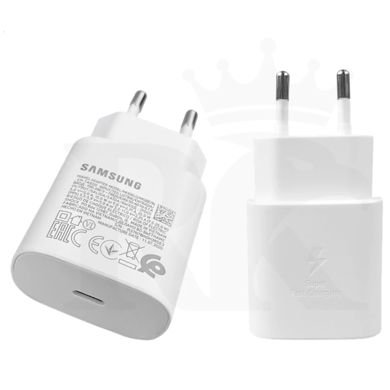 شارژر سامسونگ مدل A55 ظرفیت 25 وات(اصل)