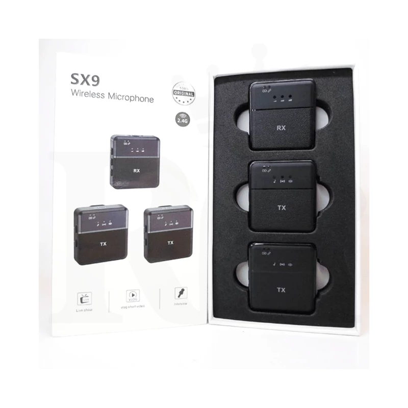 میکروفون یقه ای SX9 دو کاربره(اورجینال)