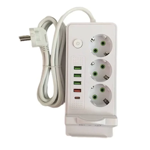چند راهی برق هوشمند و شارژر وایرلس POWER SOCKET مدل QL-1080