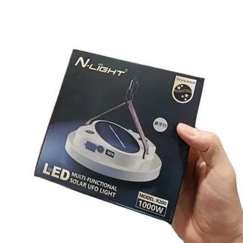 چراغ شارژی خورشیدی 1000 وات N-LIGHT مدل K200