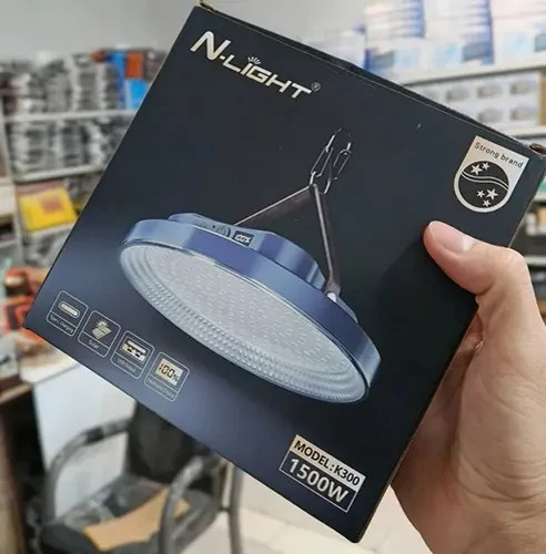 چراغ شارژی خورشیدی 1500 وات N-LIGHT مدل K300