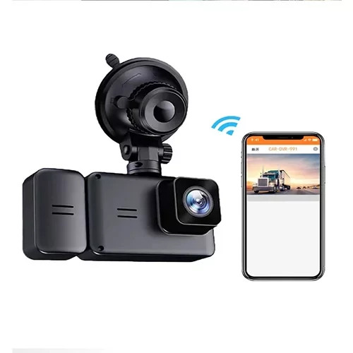 دوربین ثبت وقایع خودرو 3 لنز وای فای دار مدل 3CAMERAS DASH CAMERA