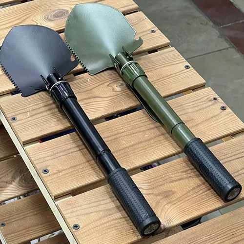 بیلچه تاشو چندکاره کمپینگ مدل Camping Shovel 5 Function Foldaway