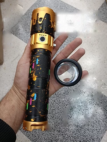 چراغ قوه زوم دار سوپر لایت با لنز آتش زا مدل 535 SUPER LIGHT
