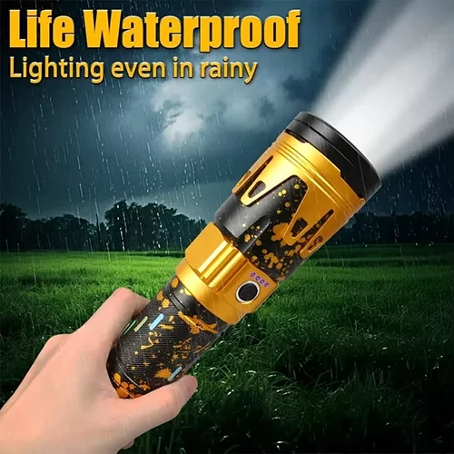 چراغ قوه زوم دار سوپر لایت با لنز آتش زا مدل 535 SUPER LIGHT
