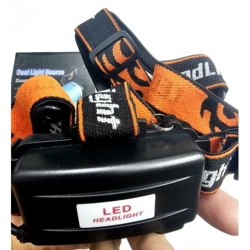 چراغ پیشانی زومدار دو لامپه مدل High Power Headlamp - T6