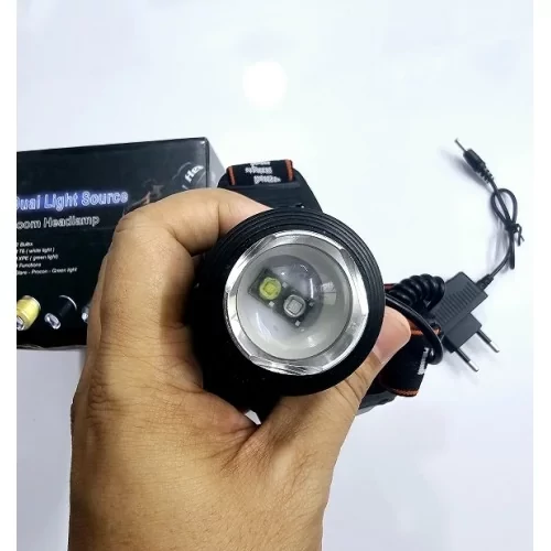 چراغ پیشانی زومدار دو لامپه مدل High Power Headlamp - T6