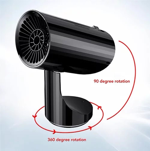 فن و بخاری فندکی خودرو 12 ولت مدل HEATER FAN MJ509E