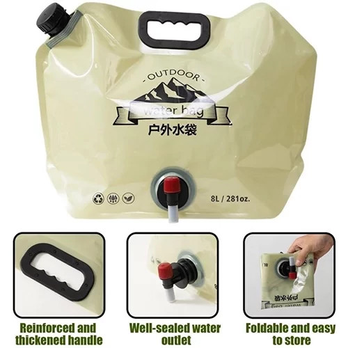 گالن آب تاشو کمپینگ 8 لیتری Outdoor