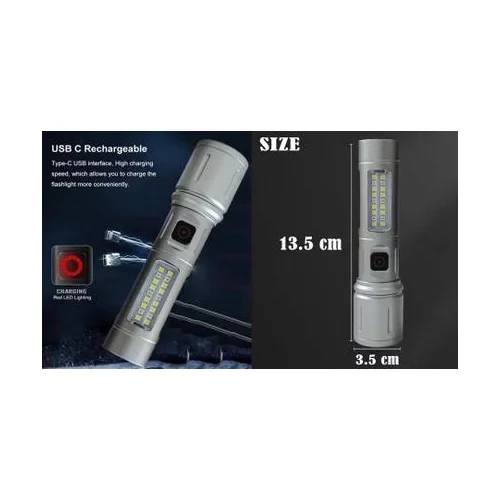 چراغ قوه جیبی LED + COB اسمال سان مدل Zy-603