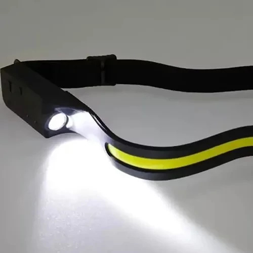 چراغ پیشانی سنسوردار شارژی USB مدل COB+XPE