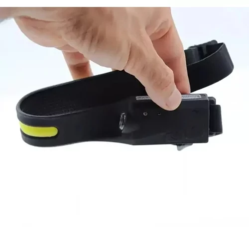 چراغ پیشانی سنسوردار شارژی USB مدل COB+XPE