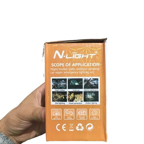 لامپ شارژی خورشیدی 300 وات N.LIGHT مدل Q106T