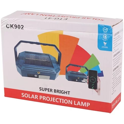 پروژکتور سیار شارژی خورشیدی پاوربانکدار مدل CK902