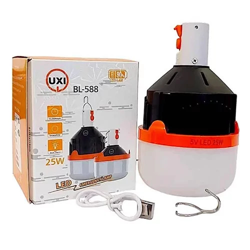 لامپ شارژی مسافرتی 25 وات UXI مدل BL-588