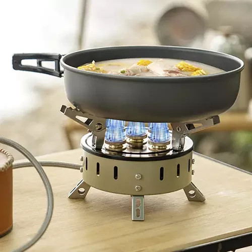اجاق و سرشعله شلنگ دار 5 مشعل تاشو برند Kaisi Outdoor