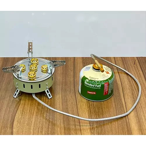 اجاق و سرشعله شلنگ دار 5 مشعل تاشو برند Kaisi Outdoor