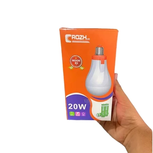 لامپ شارژی سرپیچی 20 وات برند رؤژ مدل Moon R3
