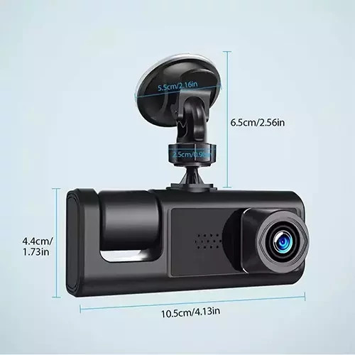 دوربین ثبت وقایع خودرو سه لنزه وای فای دار BLACK BOX مدل Full HD 1080