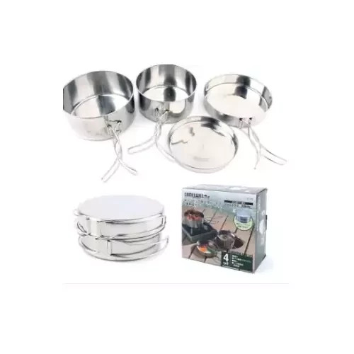 ست ظروف آشپزی 4 تکه کمپینگ مدل CW-300