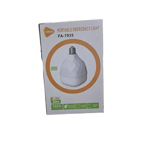 لامپ اضطراری شارژی سرپیچی 30 وات OKGO مدل FA-7935