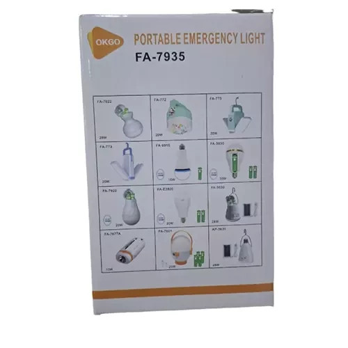 لامپ اضطراری شارژی سرپیچی 30 وات OKGO مدل FA-7935