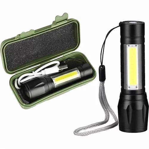 چراغ قوه پلیسی زوم دار مینی XPE+COB مدل ZY-R911