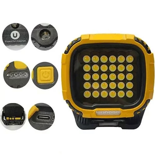 پروژکتور و چراغ کار شارژی مدل W893-1