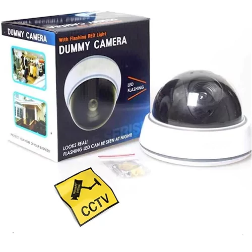 ماکت دوربین مدار بسته دام با چراغ LED چشمک زن Dummy Dome CCTV