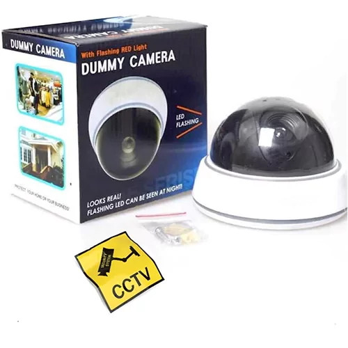 ماکت دوربین مدار بسته دام با چراغ LED چشمک زن Dummy Dome CCTV