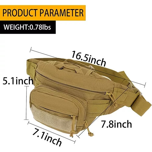 کیف کمری تاکتیکال 4 لیتری مدل 4 جیب