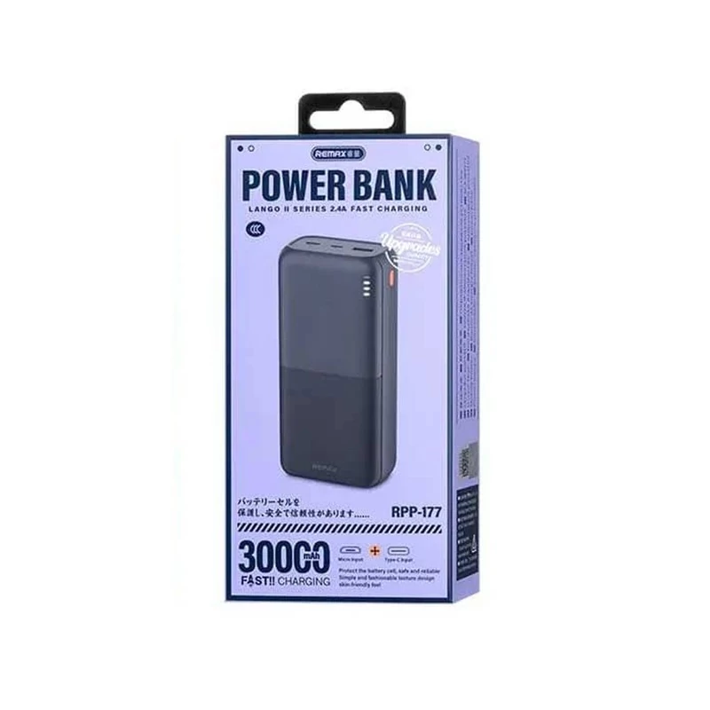 پاوربانک ریمکس مدل RPP177ظرفیت30000میلی امپر