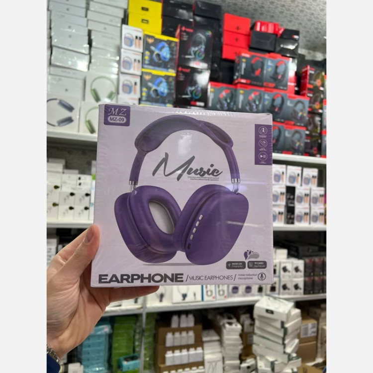 هدفون بلوتوثی MZ-09 مدل طرح اپل