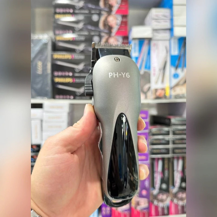 ماشین اصلاح سر و صورت فیلیپس مدل PH-Y6 بسیار قدرتمند و باتری لیتیومی با2000 میلی آمپردو سرعته توربودار