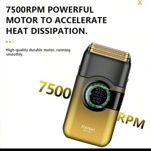 ماشین اصلاح موی صورت شارژی کیمی مدل KM-T389 موتور قدرتمند و سریع پورت شارژجدید