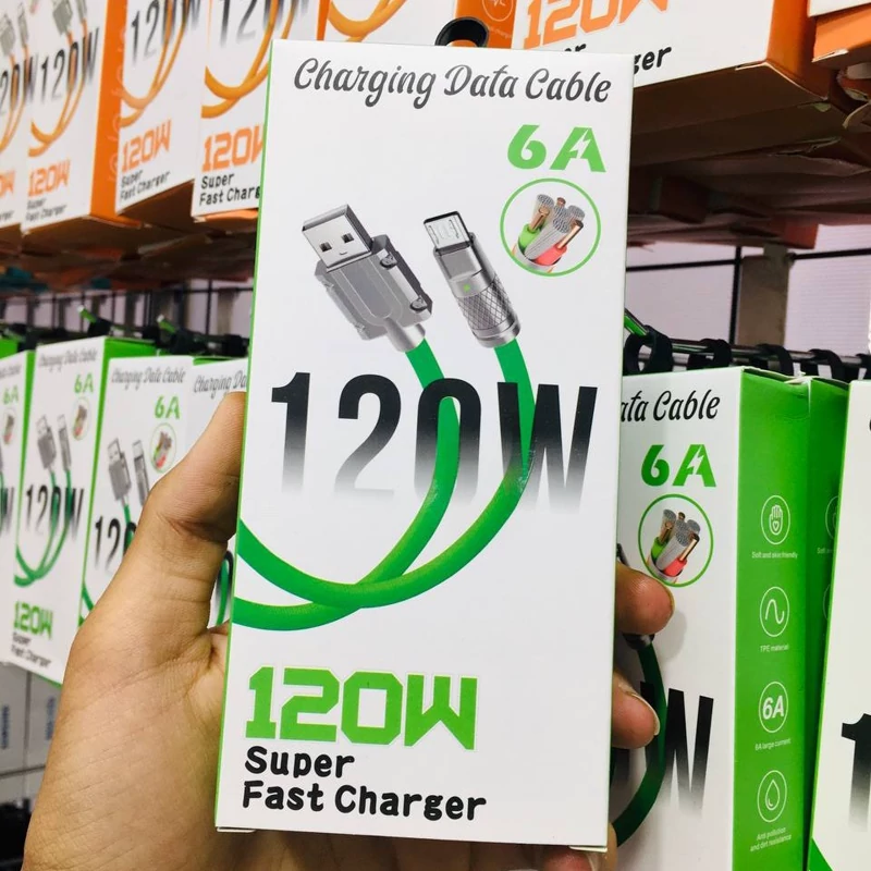 کابل 120 وات   میکرو و تایپ سی
