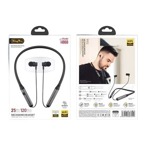 هندزفری گردنی KingYou مدل H868 - درجه یک(اورجینال)